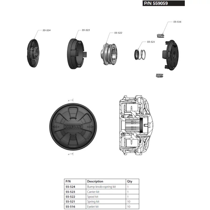 [55-524] COUVERCLE P/559059