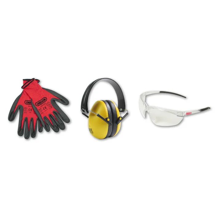 Kit sécurité : casque + lunette + gant