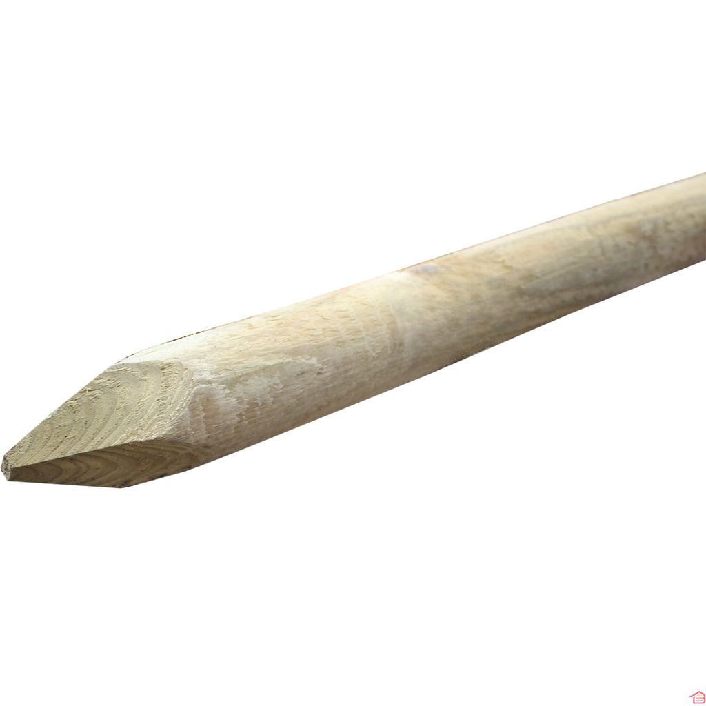 [TUT-PIN-6/200-T-L] Tuteur Chanfreiné Épointé 6cm 2m