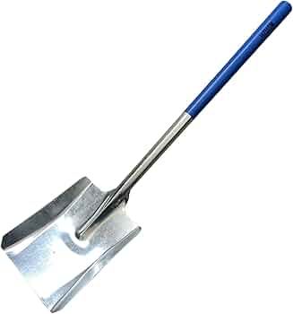 Pelle charbon carrée manche percé 40P