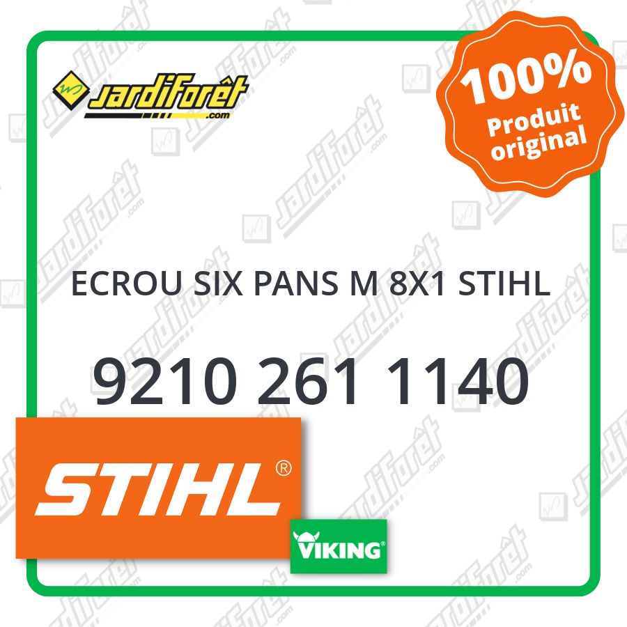ECROU SIX PANS M8X1