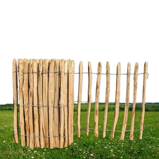 GANIVELLE CHATAIGNIER FENDUE HAUTEUR 80CM ÉCART 6 DT