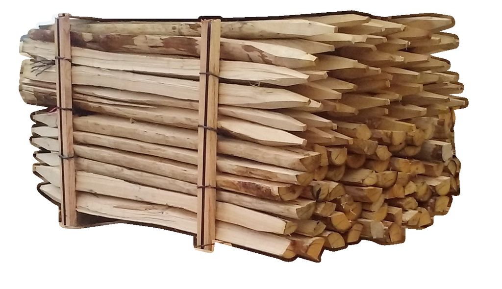 Lot de 70 tuteurs châtaignier fendus 1m