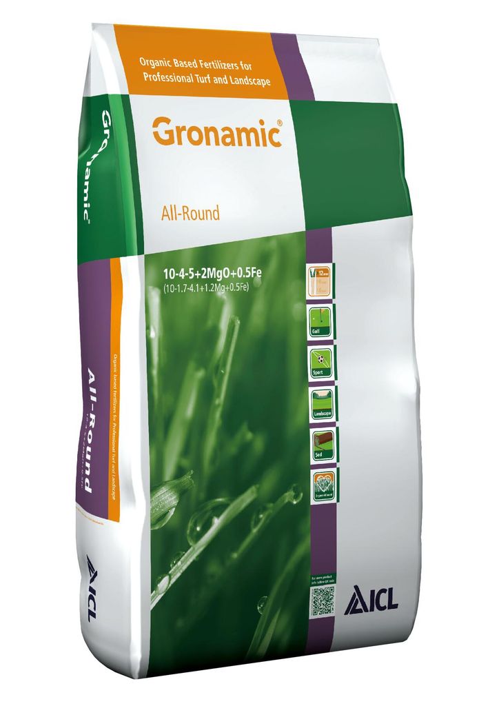 Engrais Gronamic 10-4-5+2MGO+0.5FE 25kg