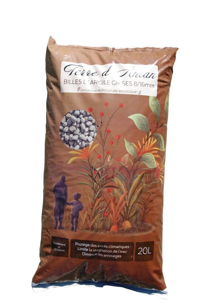 [MIN-BILLEARGILE-8/16-SAC20-D] Bille d'argile 8/16 - Sac 20L