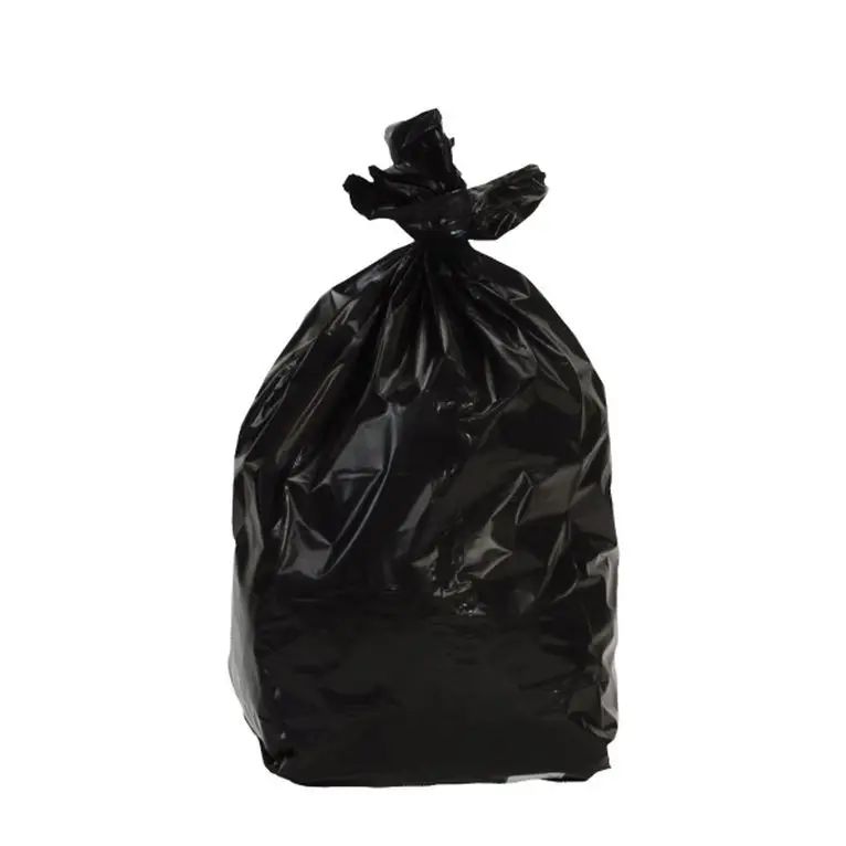 SAC PLASTIQUE NOIR 50L BD 35µ CARTON DE 200 SACS