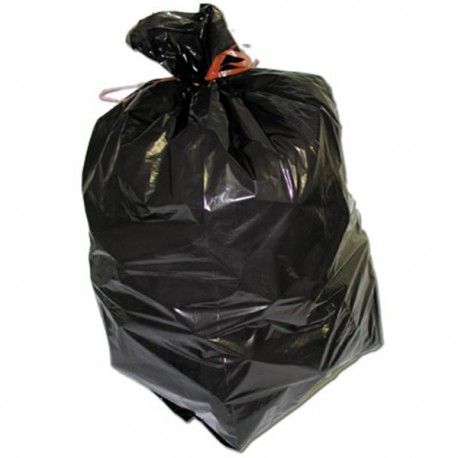 Sac plastique noir 160L BD 55µ CARTON DE 100 SACS