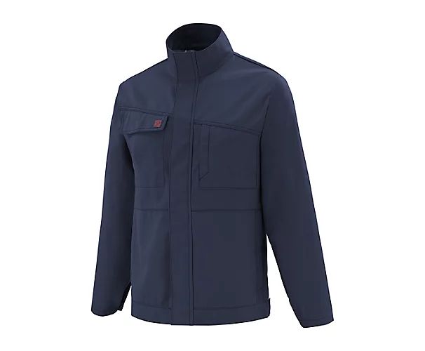 [3MIMPCBLEUMARINET2(M)] Blouson Jaspe Marine T.2-M