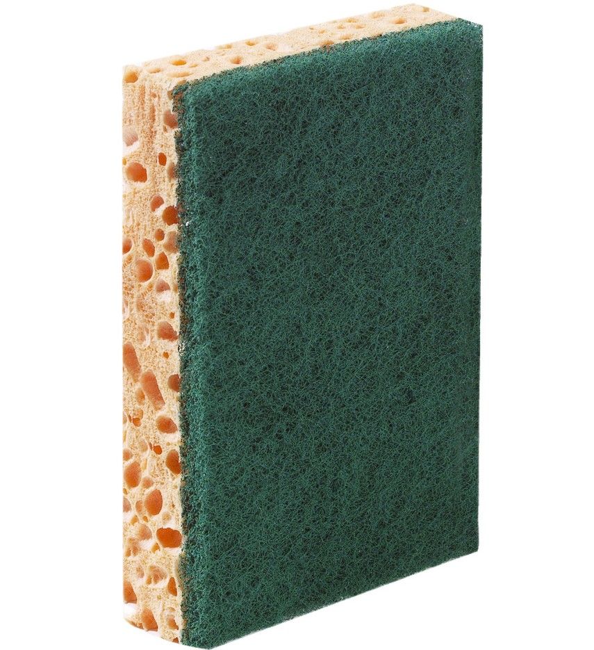 [JT041] Tamponge Abrasif Vert sur Éponge