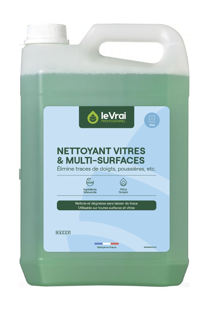 [4607] Nettoyant Multi-surfaces Vrai Vitre 5L
