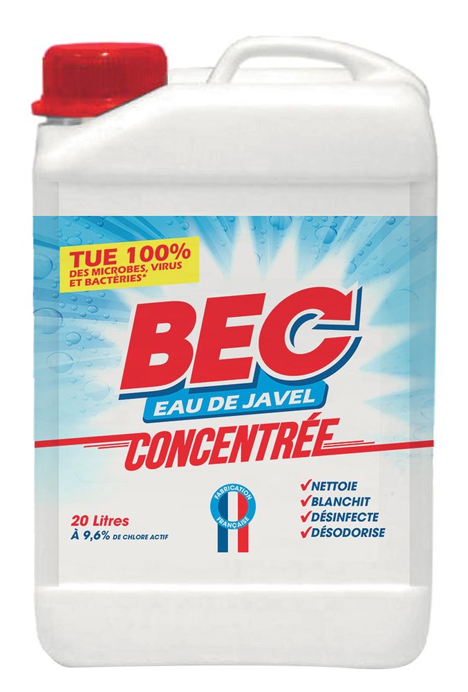 Javel 20L 36° 9.6% de Chlore Actif