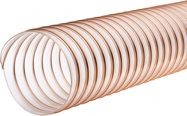 [SL107180] Tuyau spiralé 180mm en PU (polyuréthane) de poids moyen et souple.
