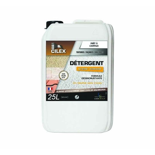 Cilex Détergent toiture & façade – Bidon 25 L